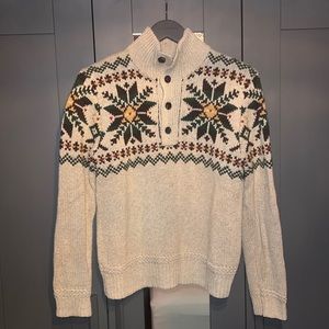 Mens Polo Ralph Lauren Snowflake Printed Sweater. Size Small